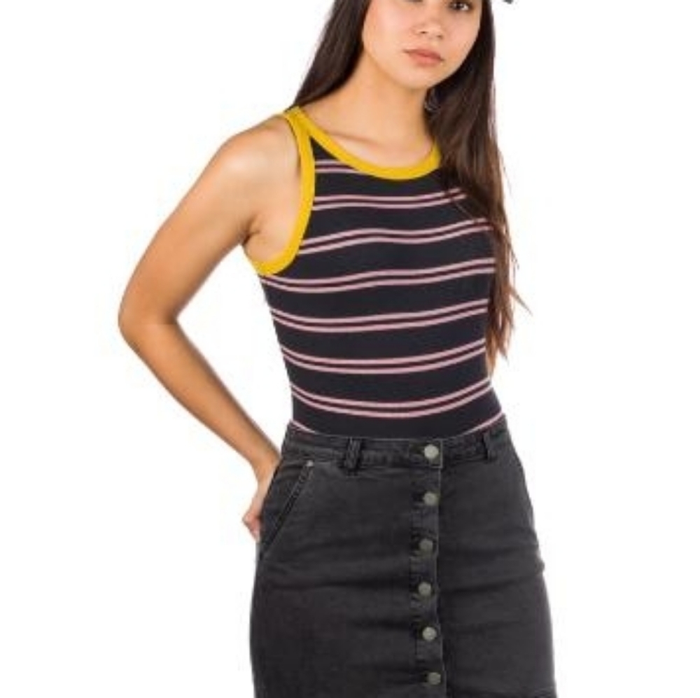 New Vans Pro Lizzie Stripe Bodysuit Size Small